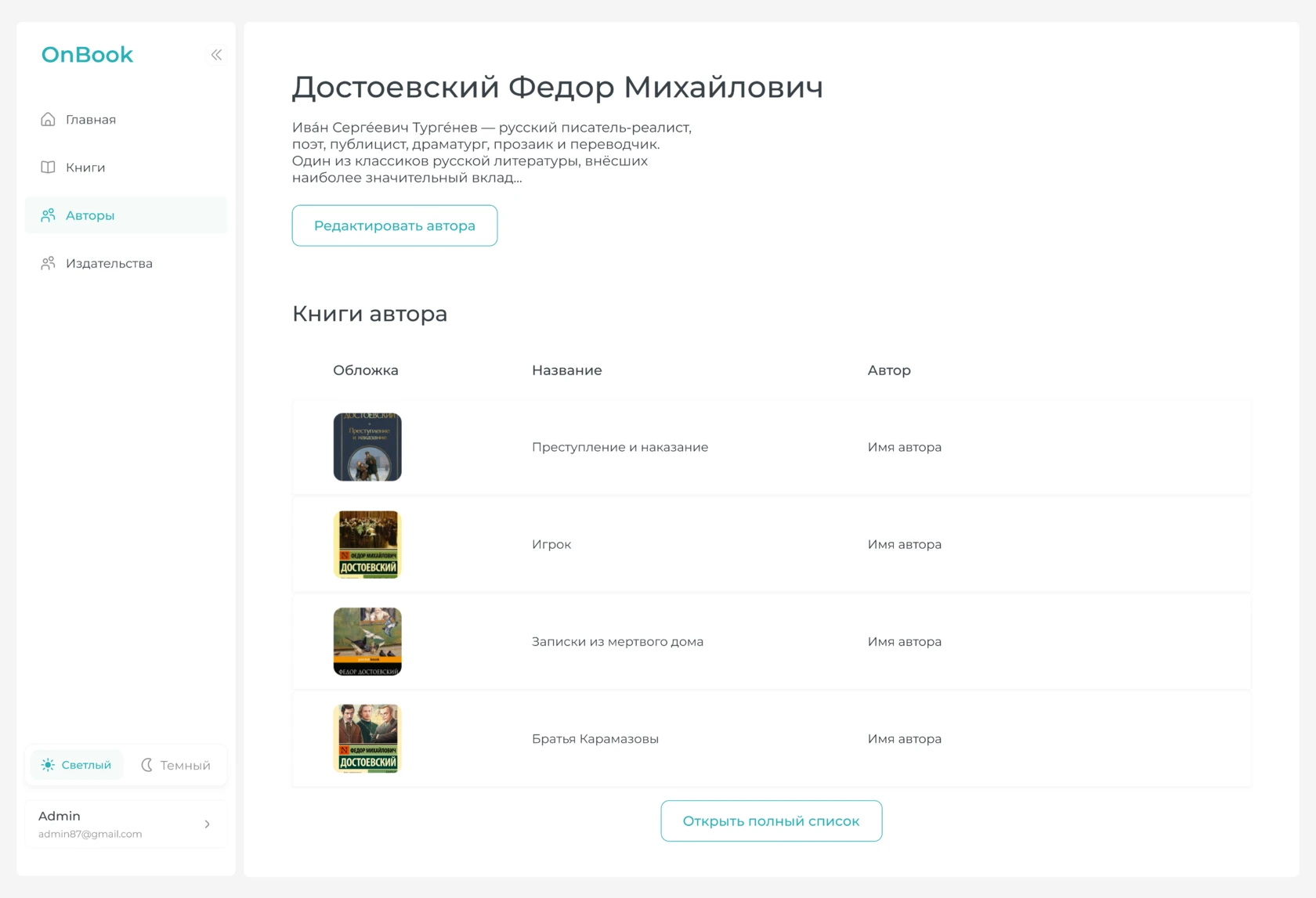 Список книг